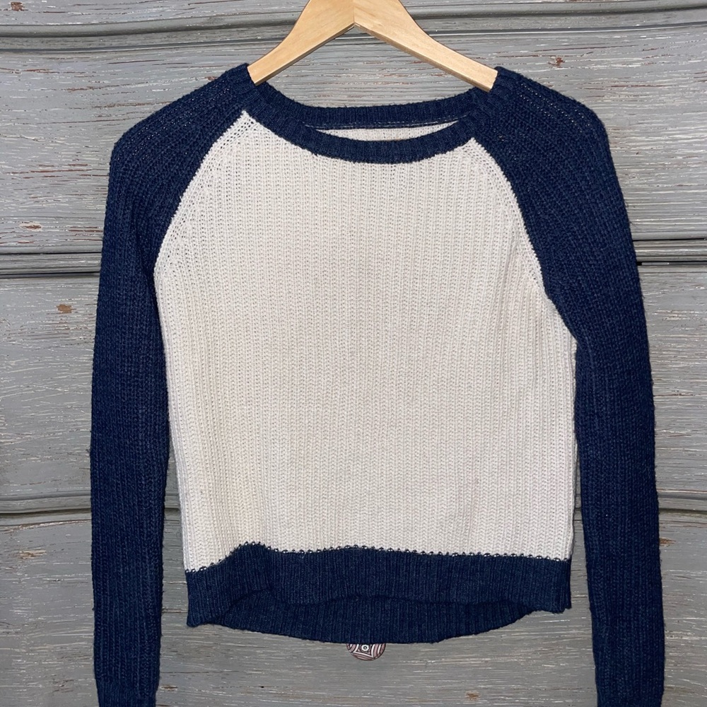 Prince & Fox Navy and Cream Sweater